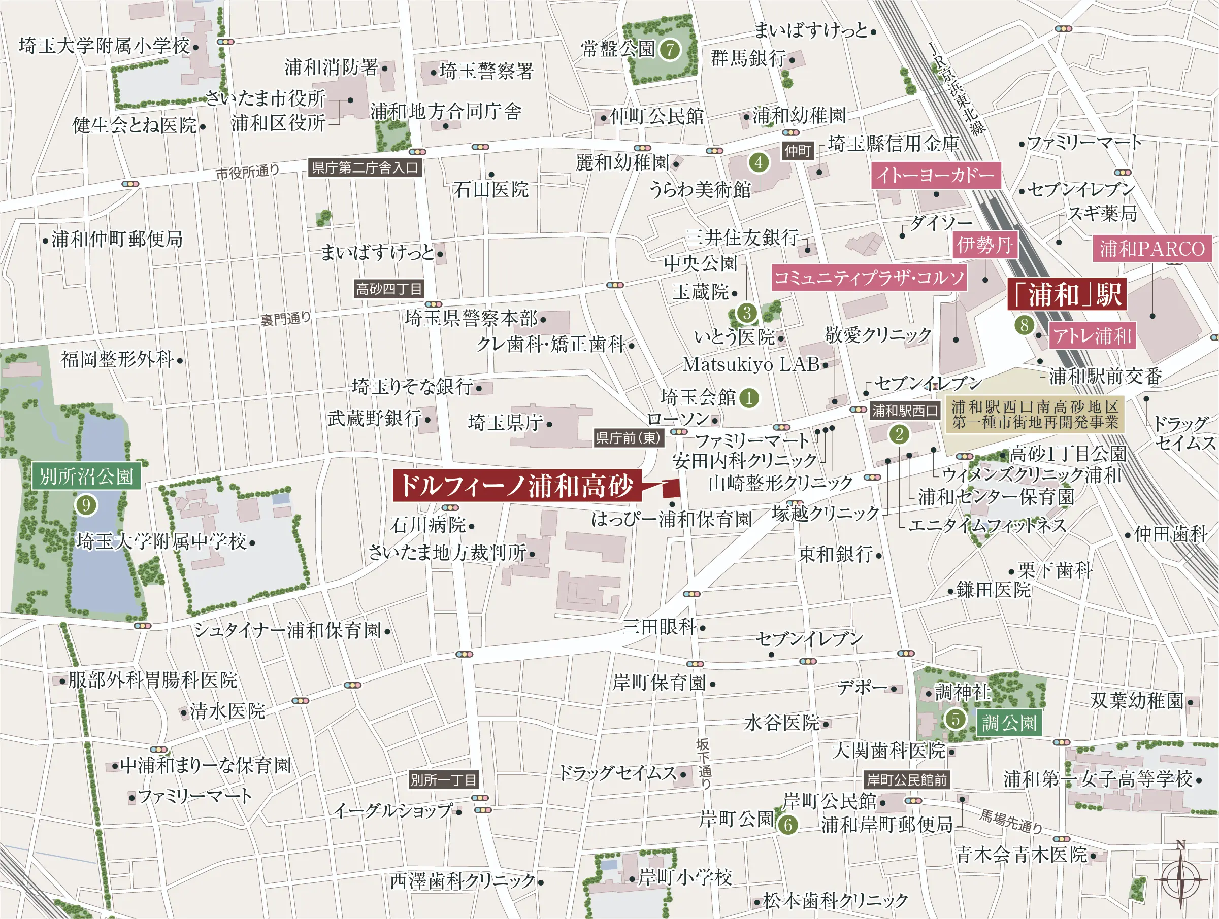 公園・文化・スポーツ施設マップ